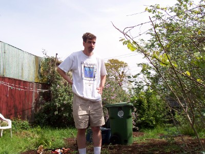 Big Daddy in the garden