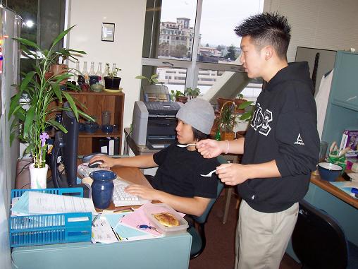 James with French toast