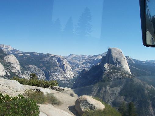 Half Dome from the bus